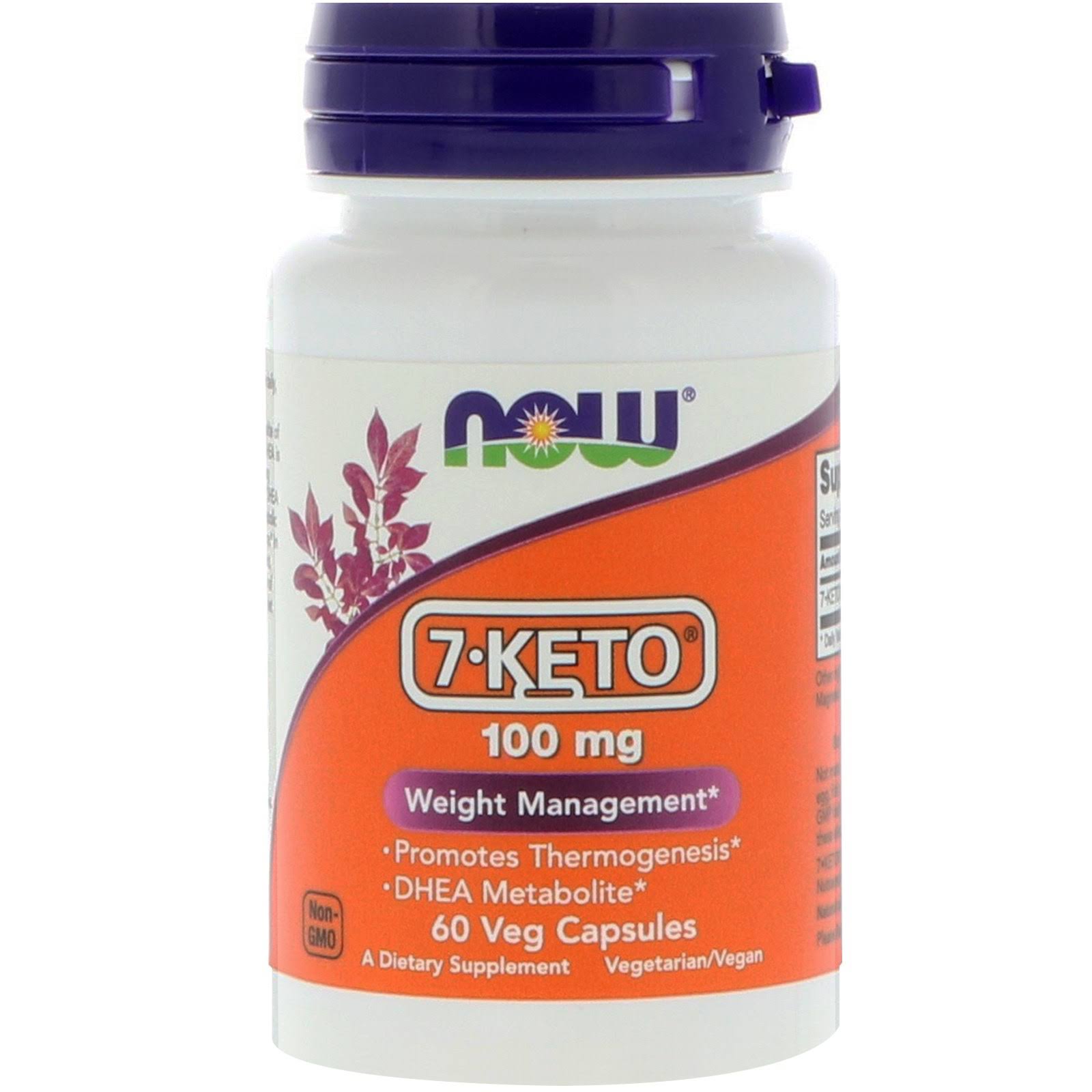 Now Foods, 7-KETO, 100 mg, 60 Veg Capsules