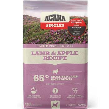 Acana Singles Limited Ingredient Lamb & Apple Recipe Grain-Free Dry Dog Food - 4.5 lb. Bag