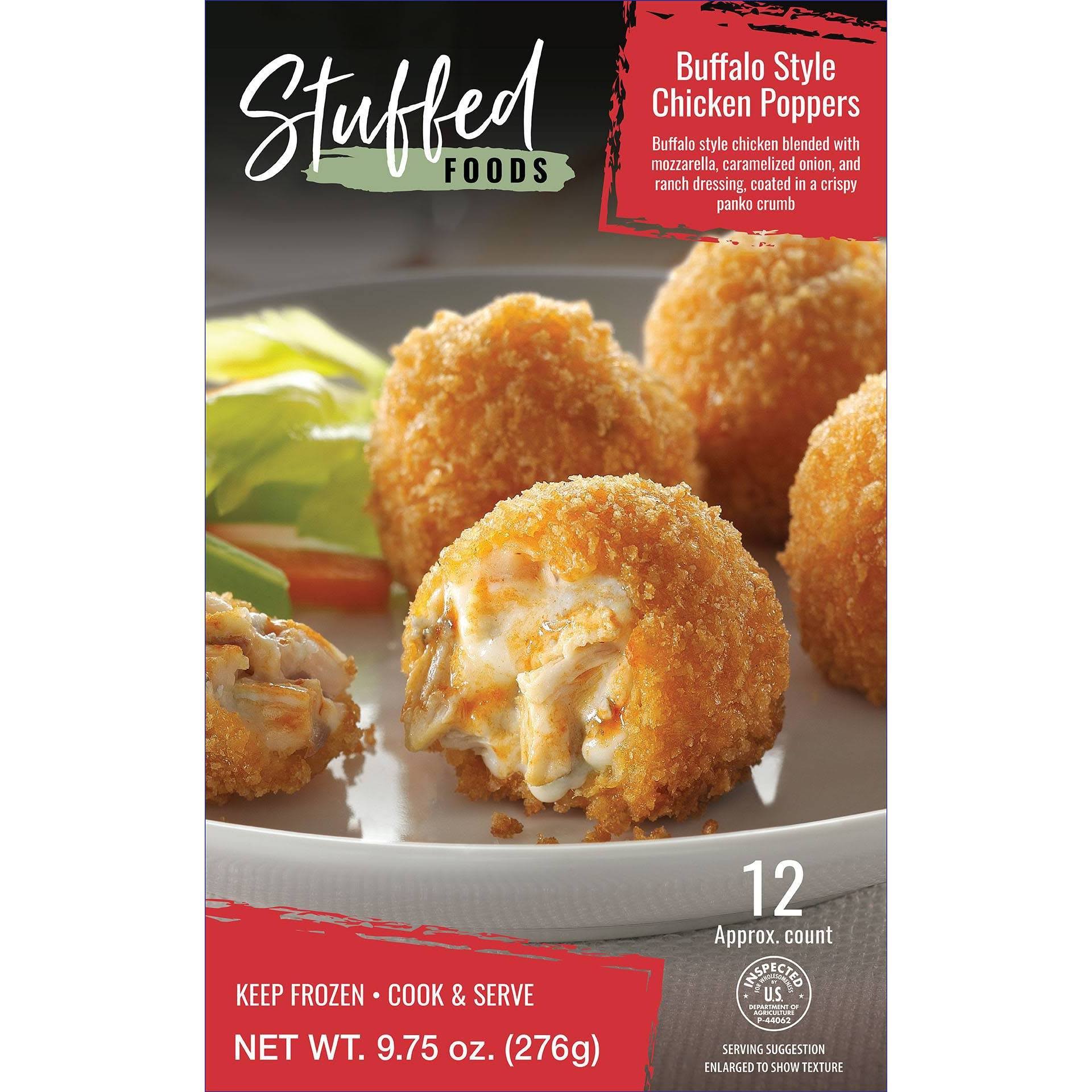 Stuffed Foods Buffalo Style Chicken Poppers
