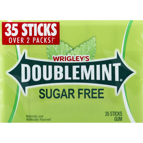 Wrigleys Sugar Free Chewing Gum - 35 Sticks, Doublemint