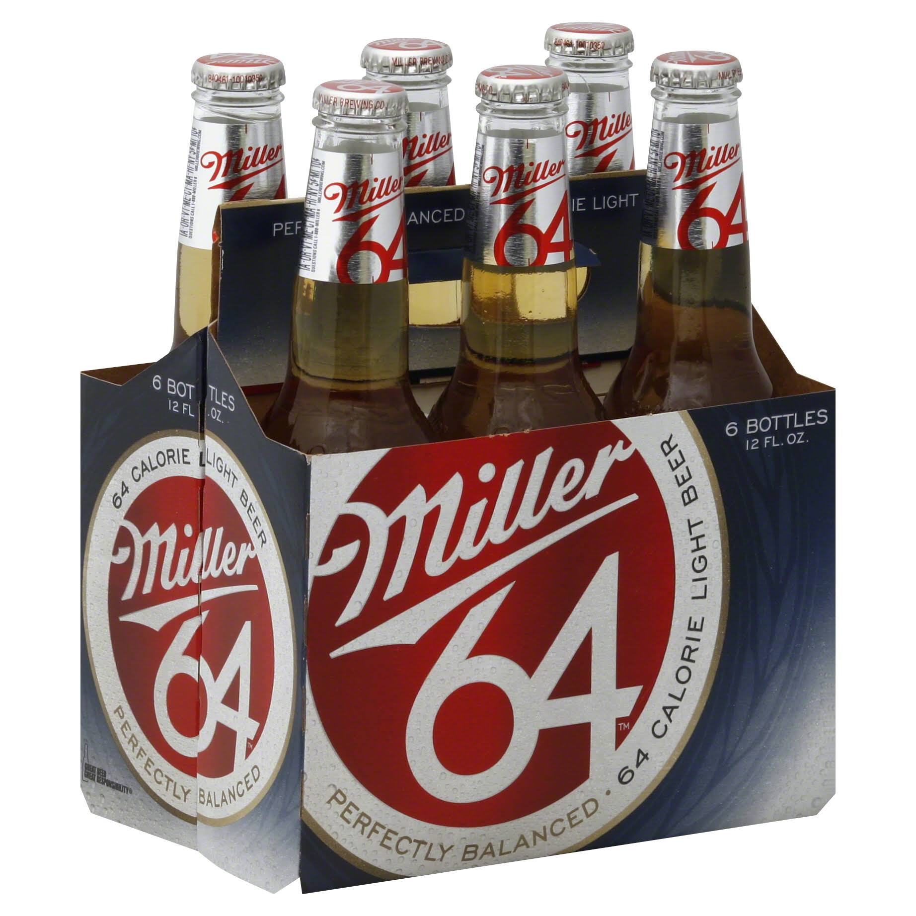 Miller 64 Light Beer - 6 Bottles