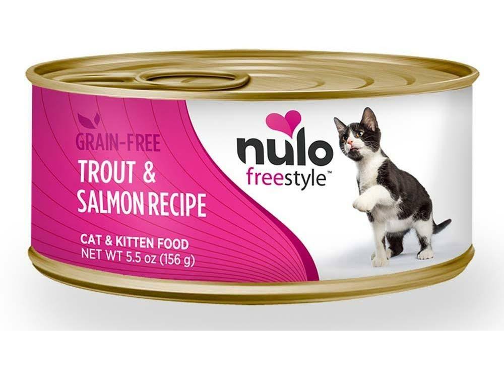 Nulo Freestyle Grain Free Trout & Salmon Recipe Can Cat Food 24Ea-5.5Oz