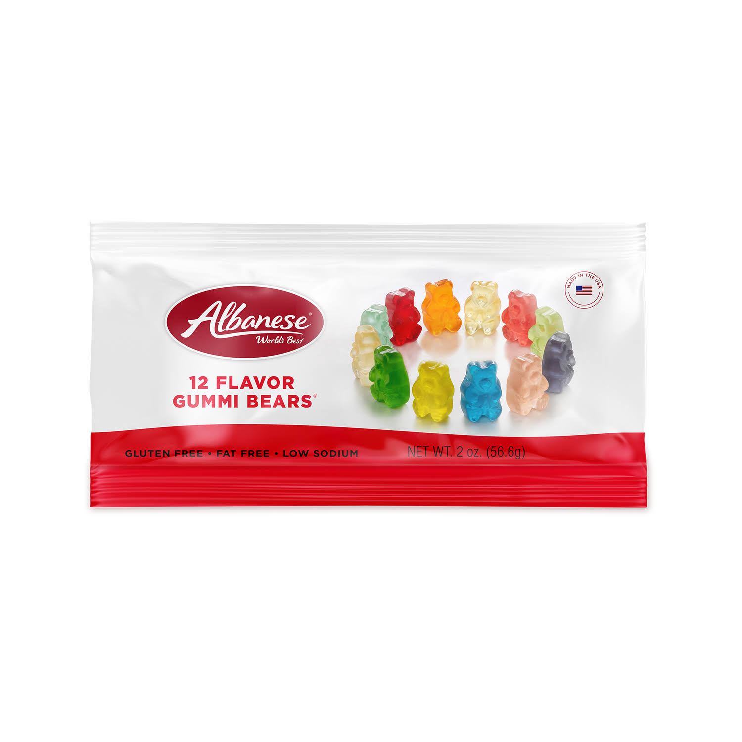 Albanese Assorted Gummi Bears 2 oz. - Case of: 12;12