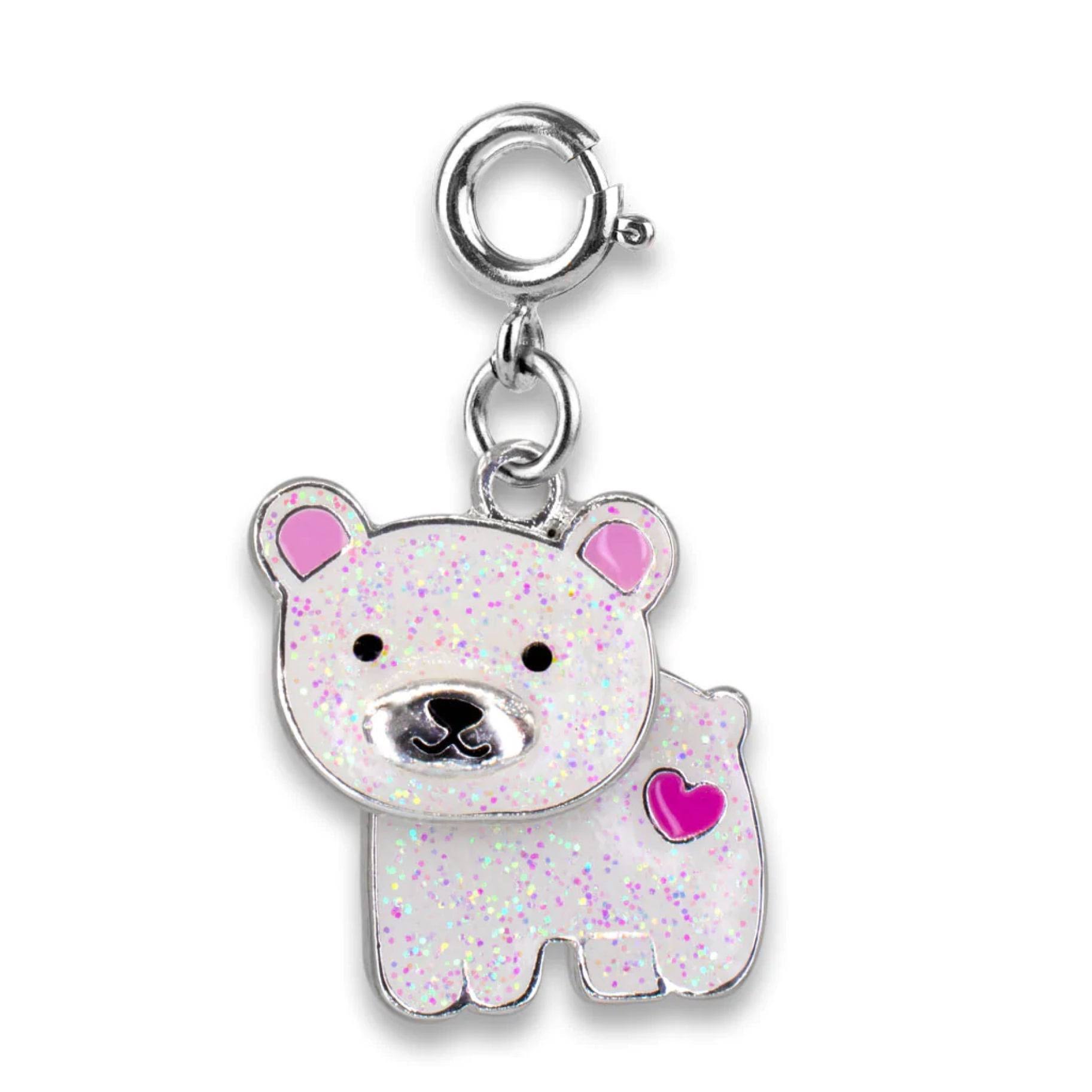 Charm It-Glitter Swivel Polar Bear