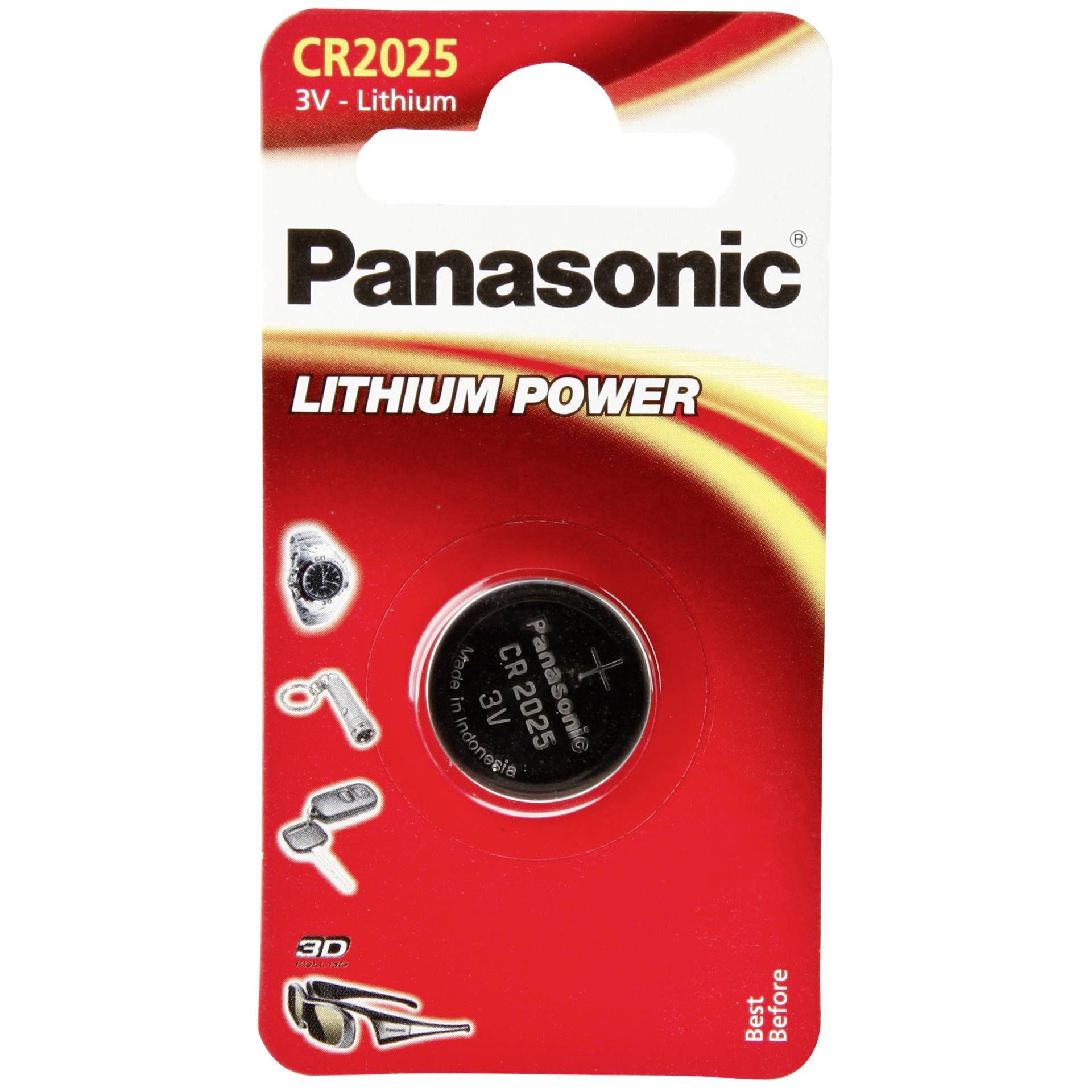 Panasonic CR2025 3V Lithium Battery