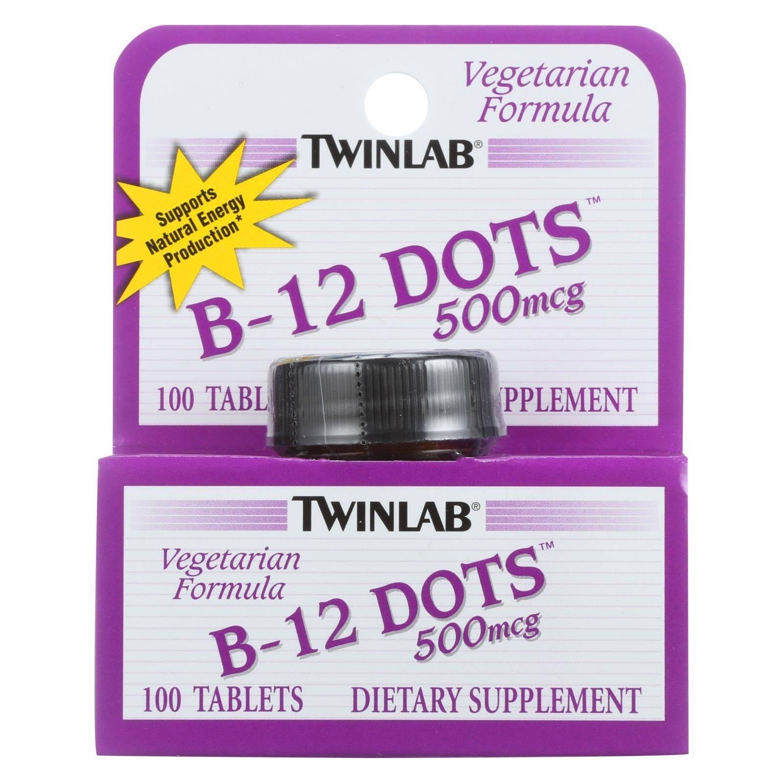 Twinlab B-12 Dots Dietary Supplement - 100 Tablets