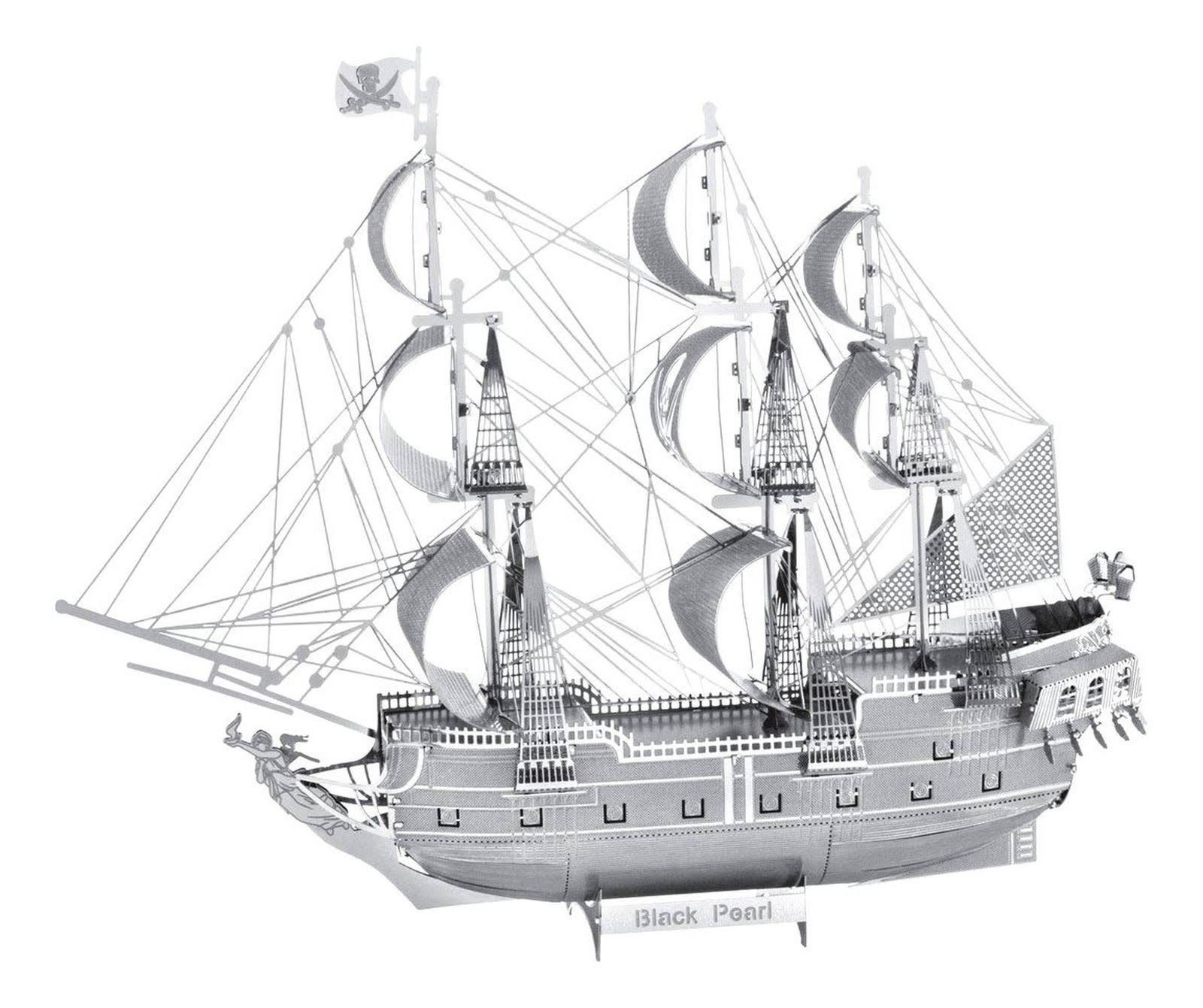 Iconx 3D Metal Model Kits - Black Pearl Ship
