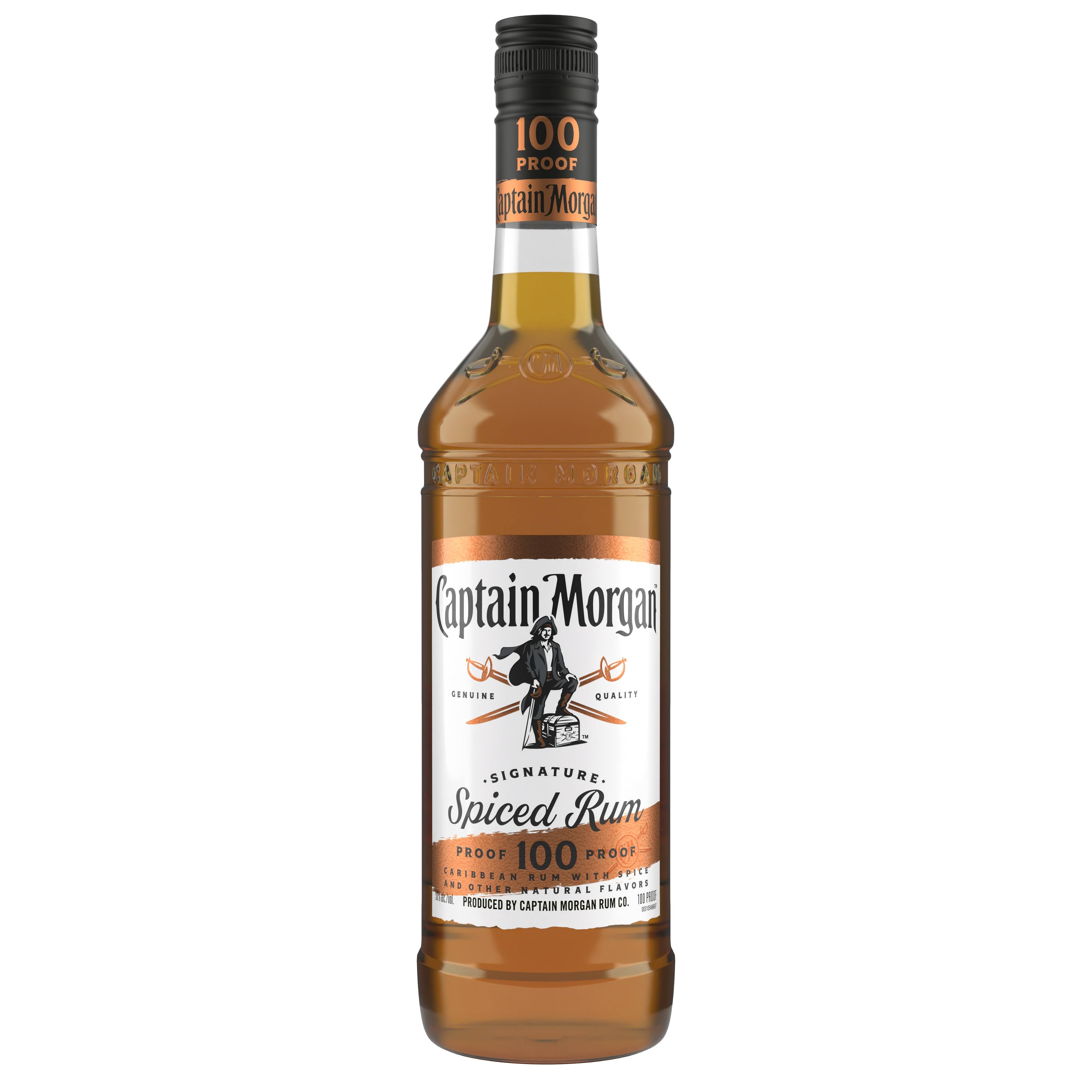 Captain Morgan Black Cask Rum, Spiced - 1 lt