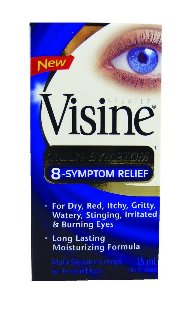 Visine Multi Symptom Irritated Eyes Drops - 15ml