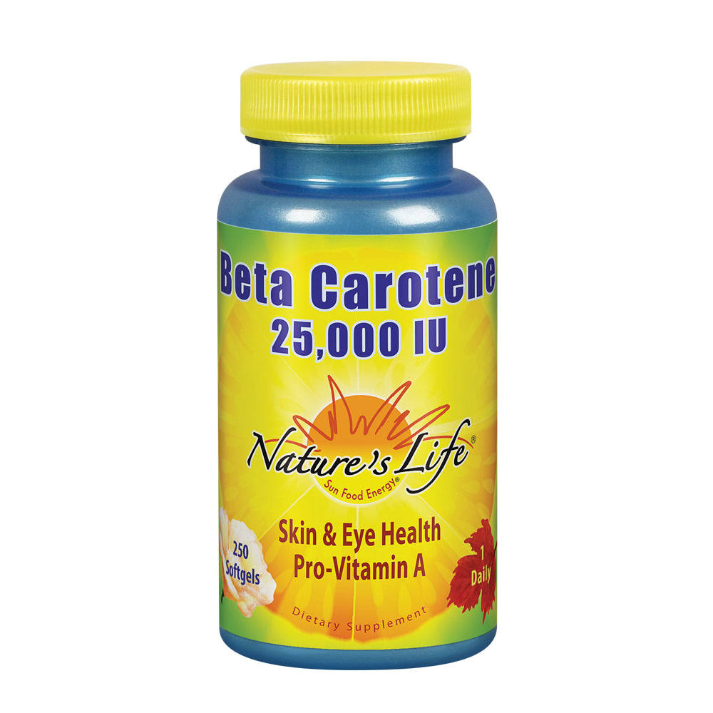 Nature's Life Beta Carotene Softgels 25,000 IU - 250ct