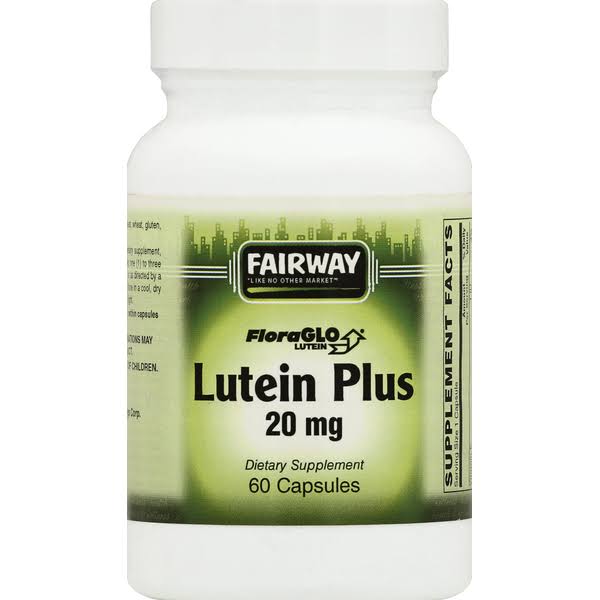 Fairway Lutein Plus 20mg Dietary Supplement Capsules