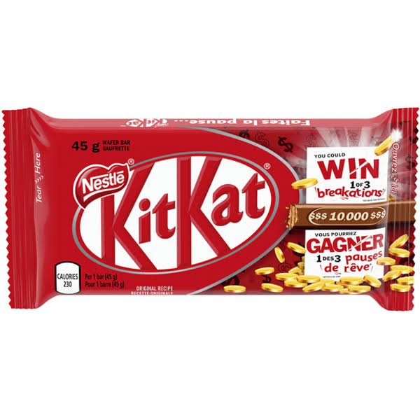 Kit Kat Bars - 45 g
