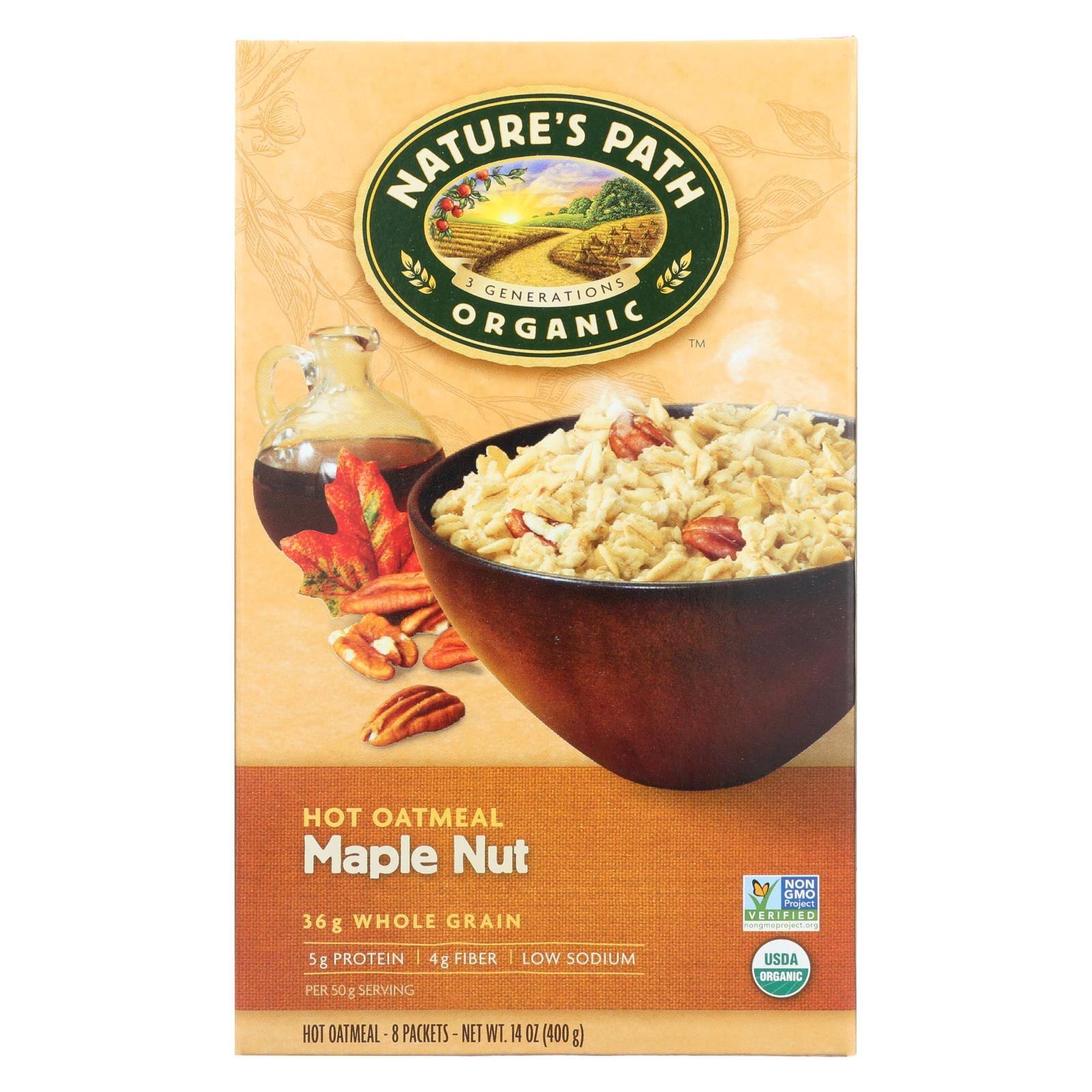 Nature's Path Organic Instant Hot Oatmeal - Maple Nut, 400g