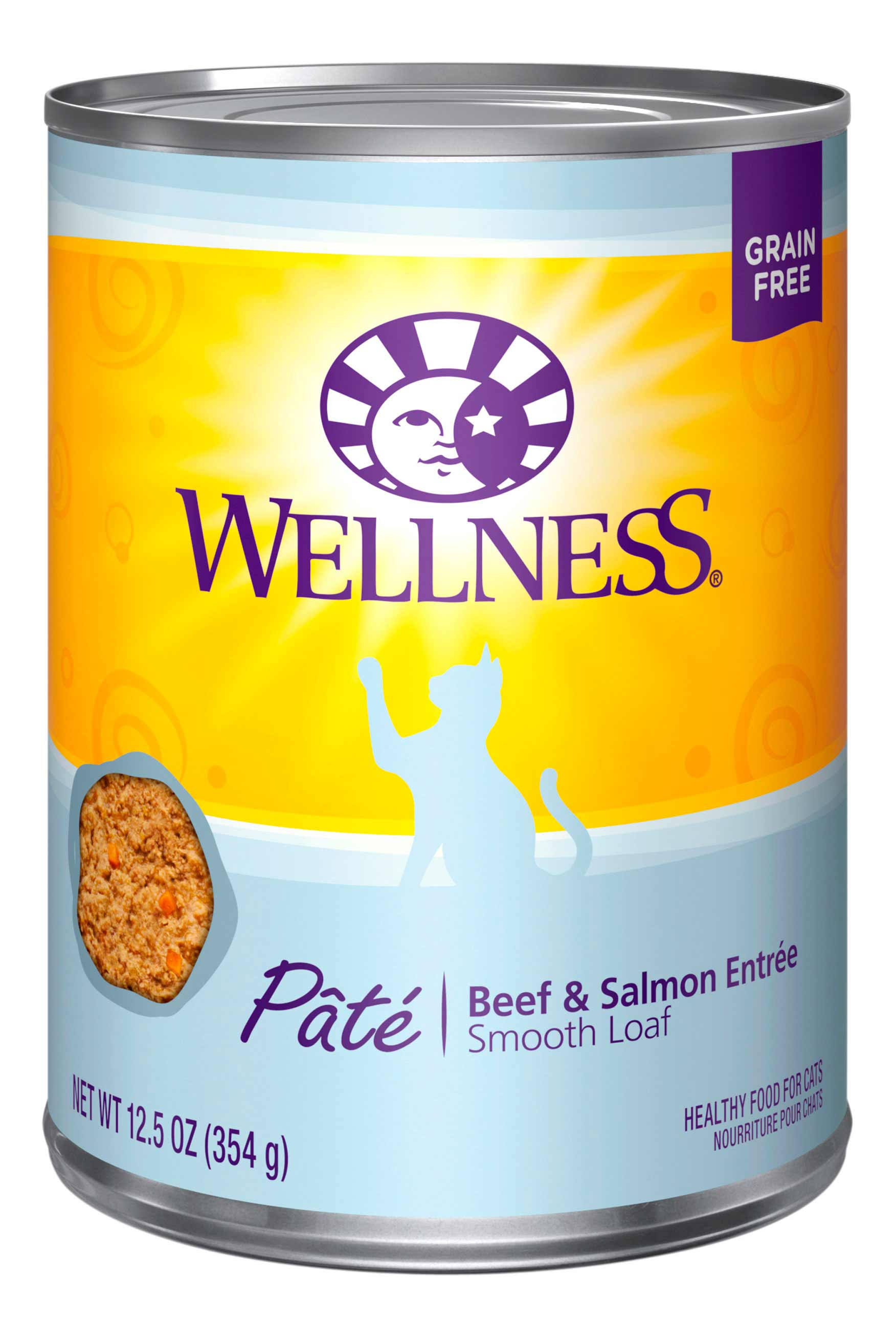Wellness Cat Food - Beef and Salmon, 354g
