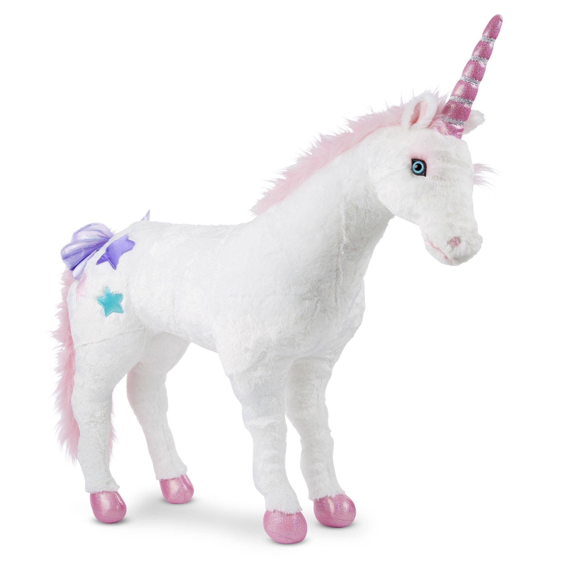 Melissa & Doug Unicorn Stuffed Plush Soft Toy - 32"