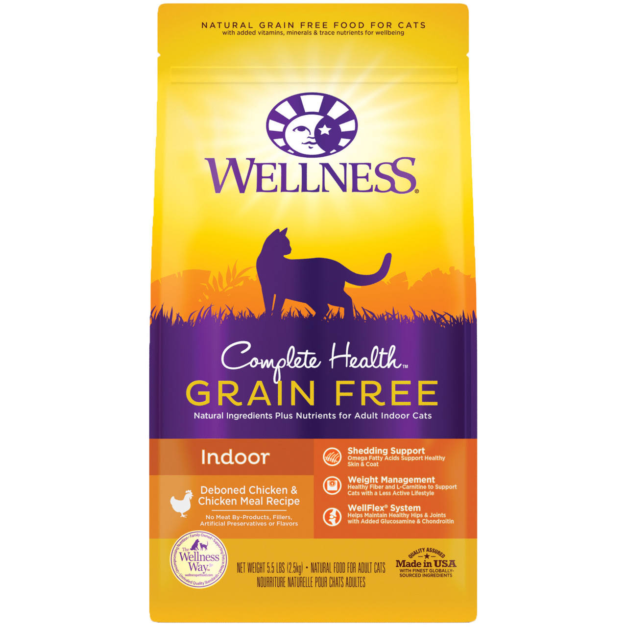 Wellness Complete Health Indoor Deboned Chicken Recipe Grain-Free Adult Dry Cat Food 5.5 lb