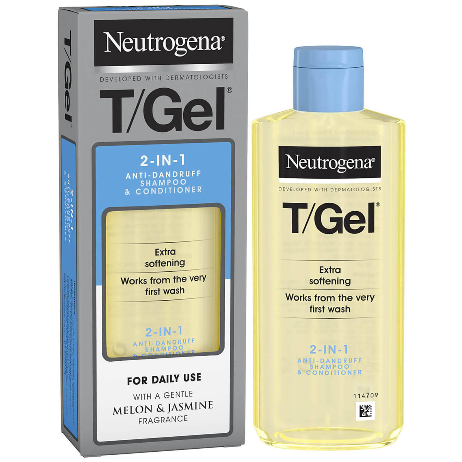 Neutrogena T/Gel 2 in 1 Anti Dandruff Shampoo and Conditioner - 250ml