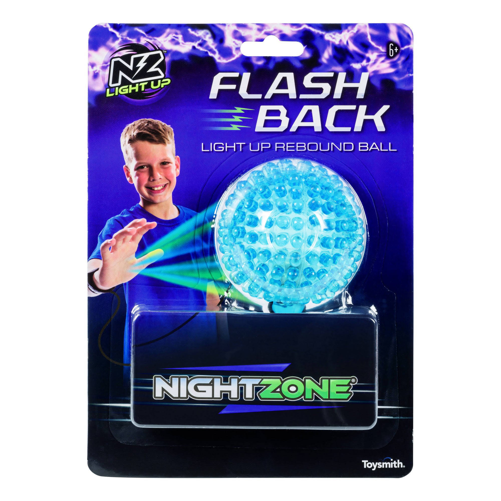 Night Zone Light up Sports Flash Back Rebound Ball