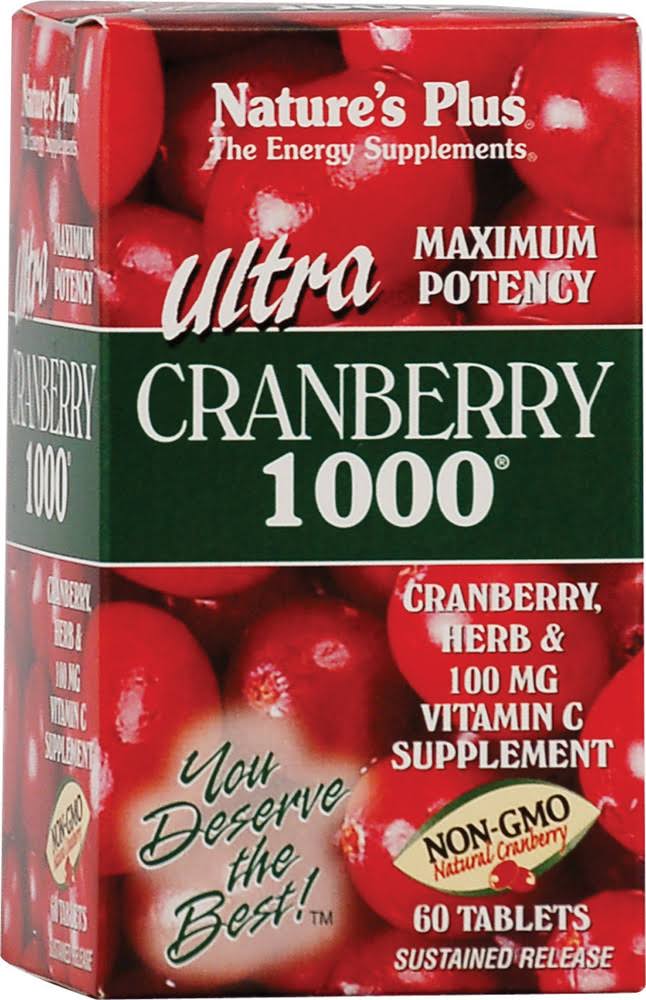 Nature's Plus Ultra Cranberry 1000 - 1,000mg, 60 Tablets