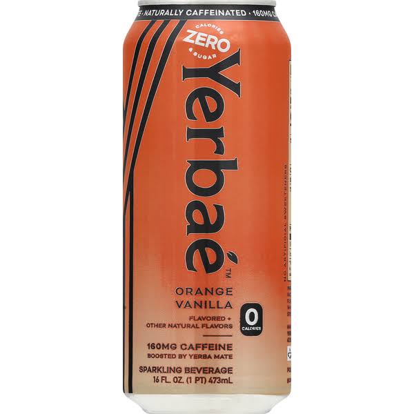 Yerbae Yerba Mate Sparkling Water, Orange Vanilla Dream - 16 fl oz