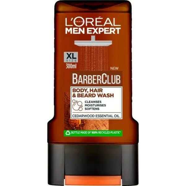 Loreal Men Expert Shower Gel Barber Club Face Beard N Body 300Ml