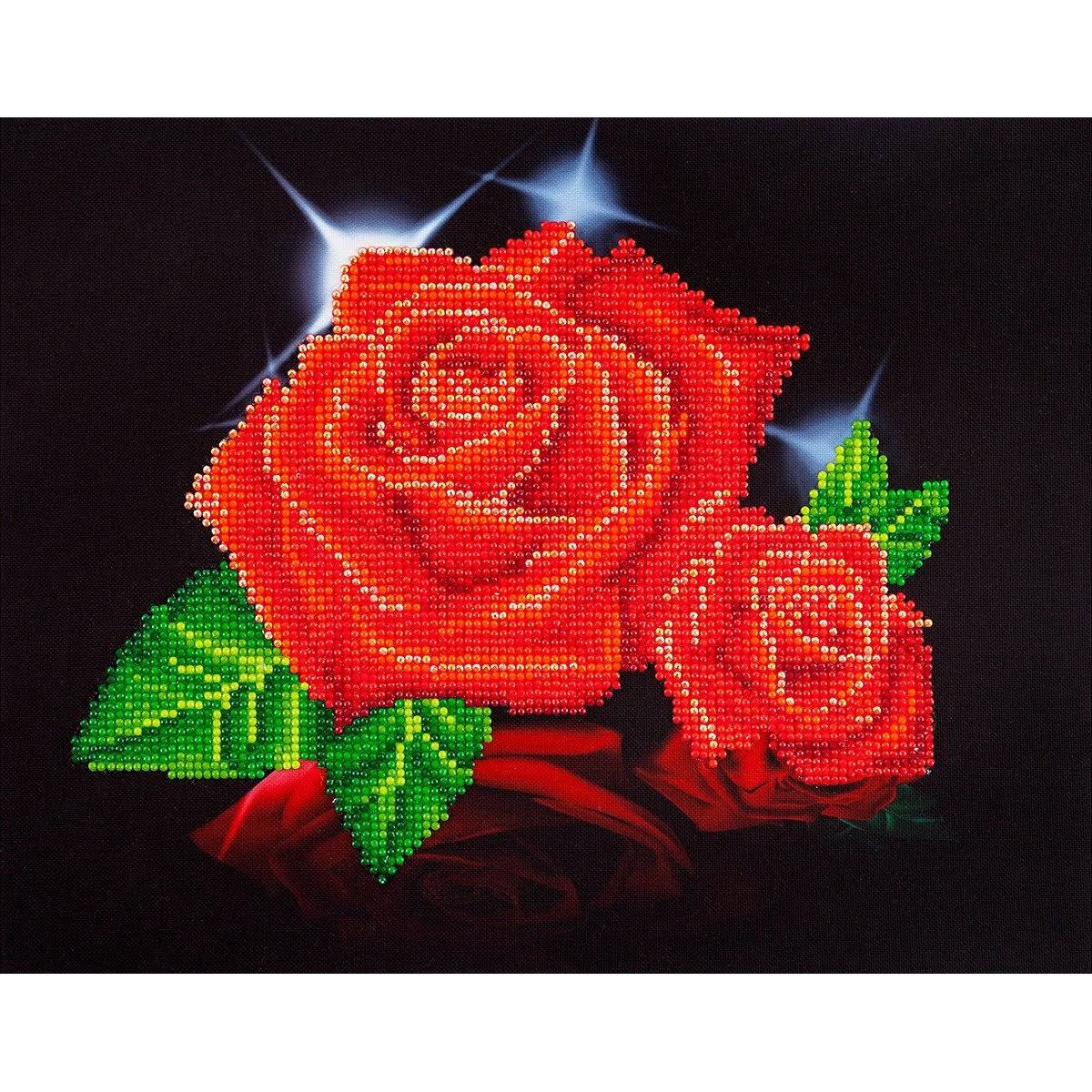 Diamond Dotz Diamond Embroidery Facet Art Kit - 17 x 13.75 in, Red Rose