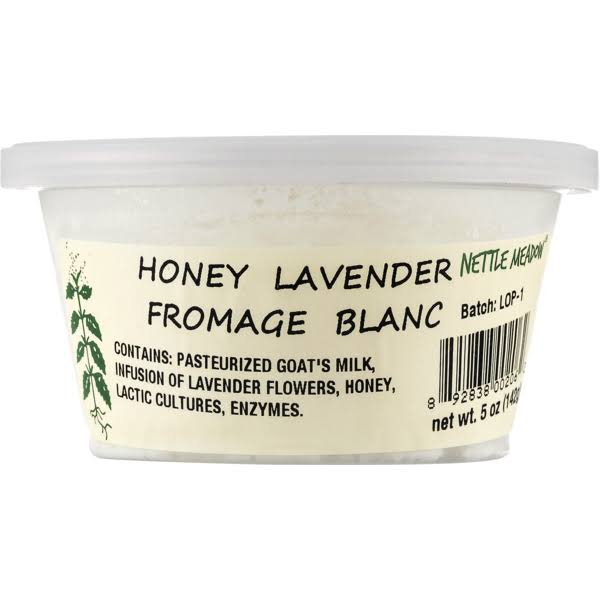 Nettle Meadow Honey Lavender Fromage Blac Unsalted Goat's Milk Cheese - 5oz