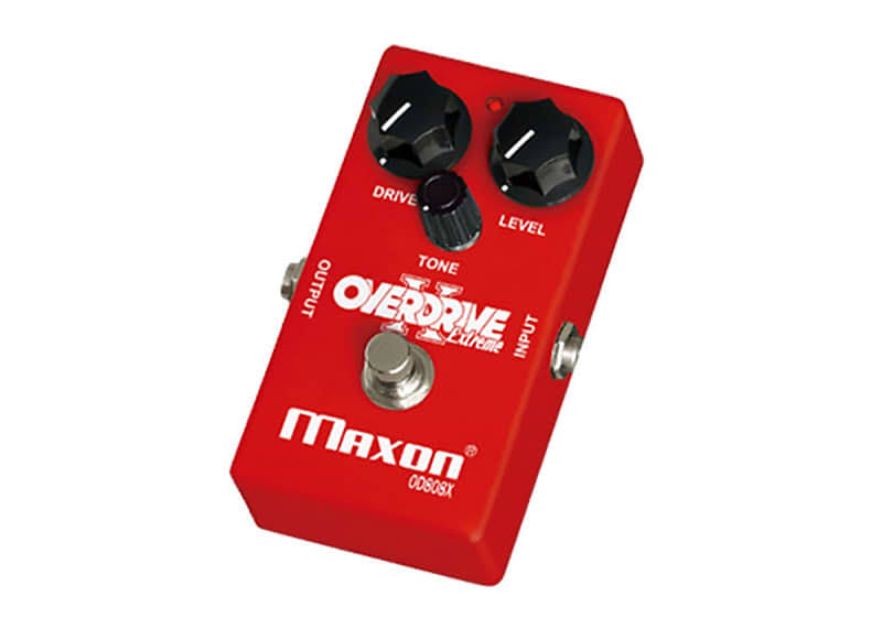 Maxon Overdrive II Extreme Guitar Effects Pedal - Red