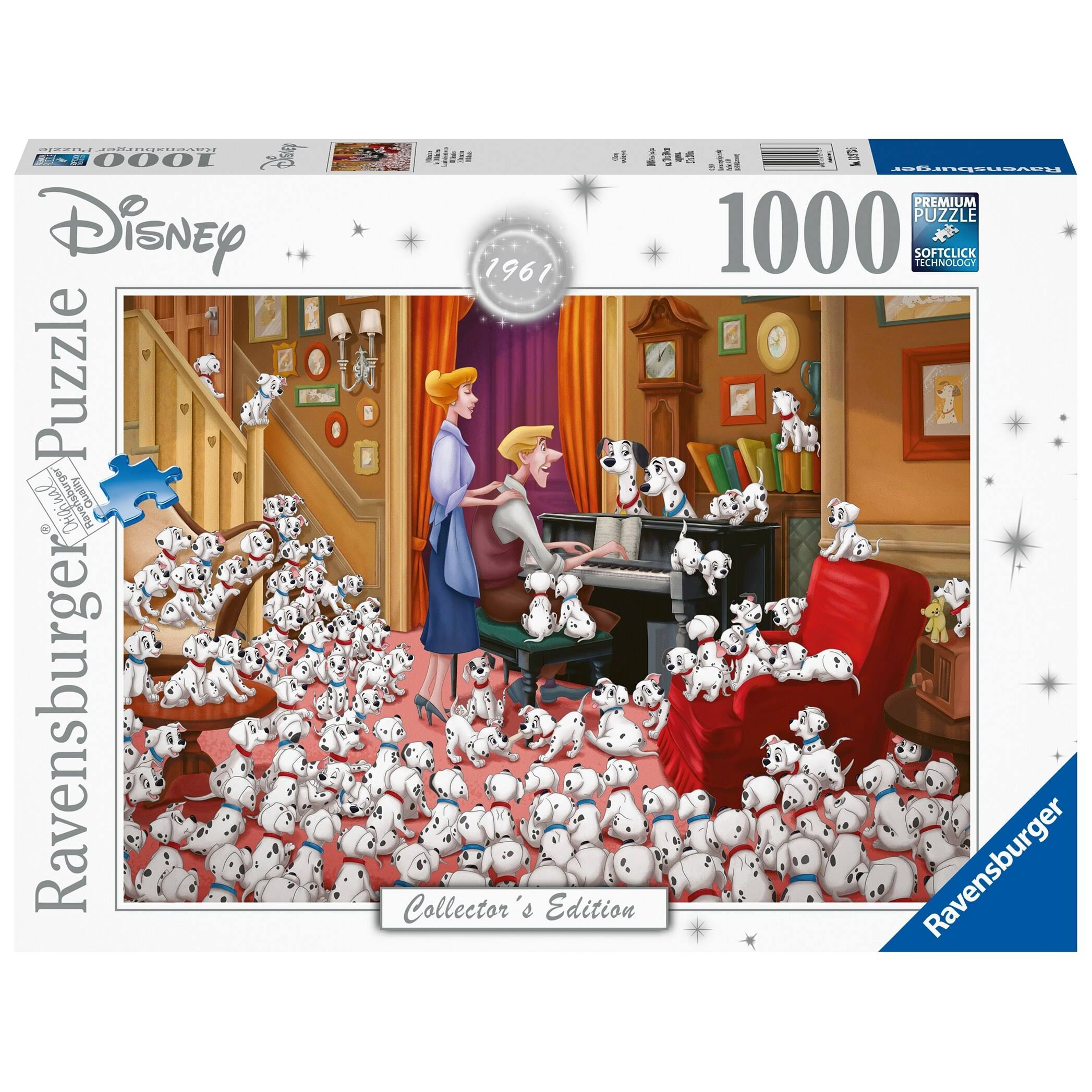 Ravensburger 13973 Disney 101 Dalmatians Jigsaw Puzzle - 1000pc, Collector's Edition