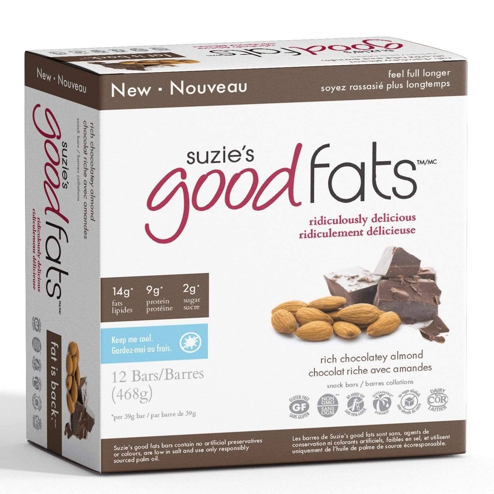 Love Good Fats Rich Chocolatey Almond Snack Bar | Vitarock