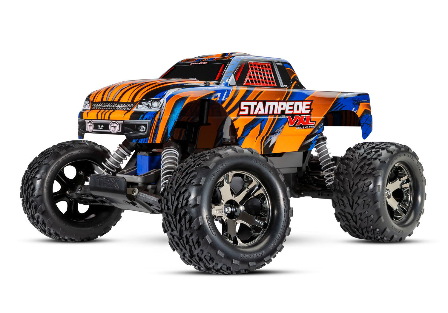 Traxxas Monster Truck Stampede Vxl Orange bl 2.4ghz Tsm Without Battery/charger