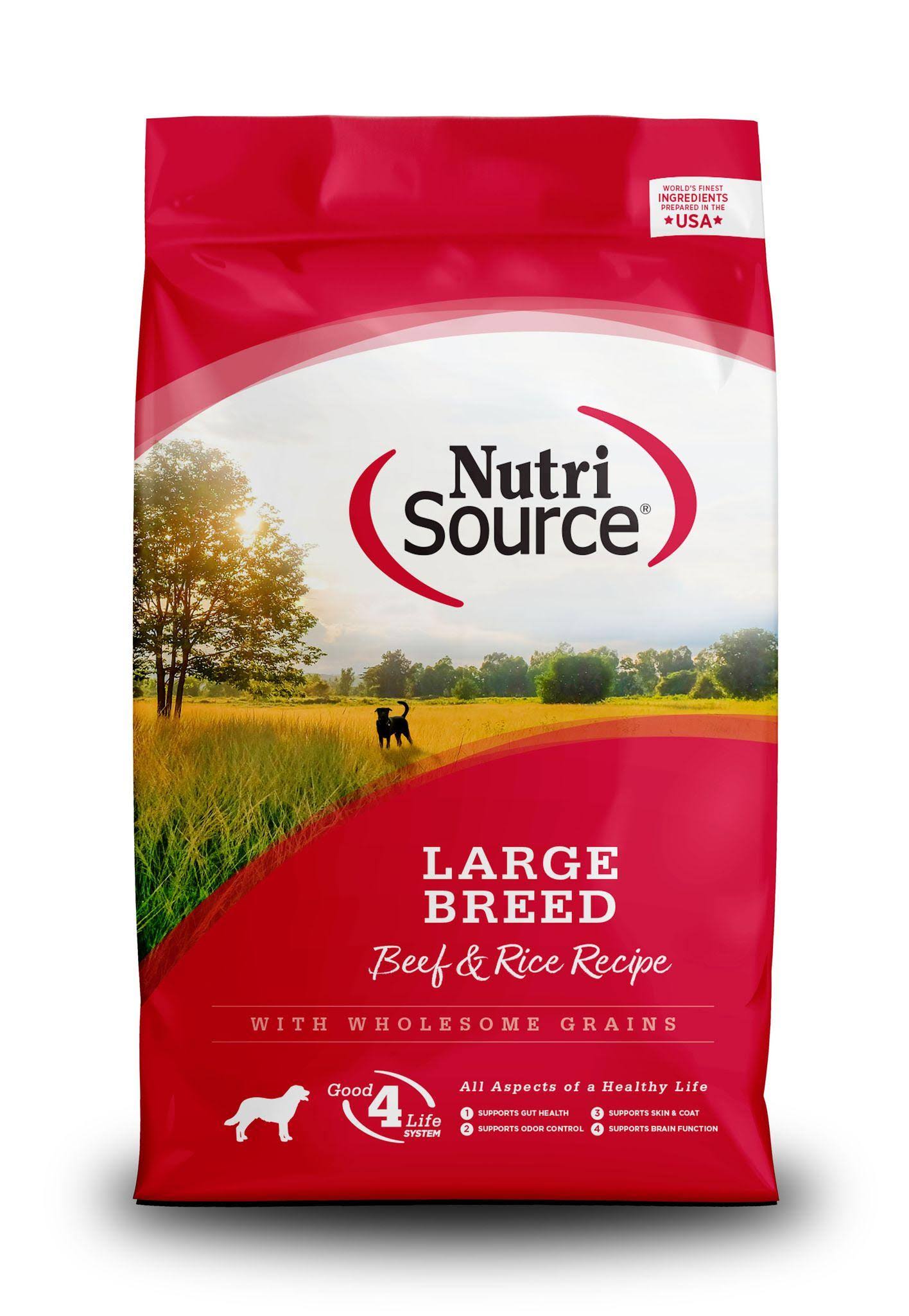 NutriSource Large Breed Beef & Rice Dry Dog Food - 26 lb