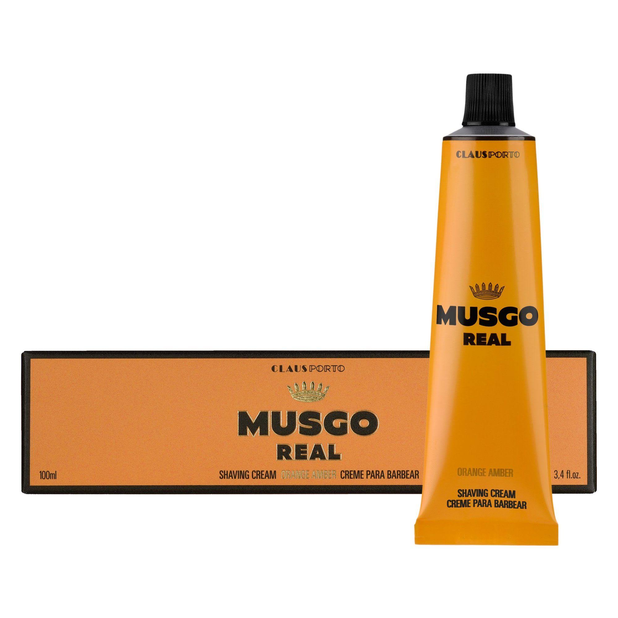 Musgo Real Shaving Cream - Orange Amber, 3.4oz