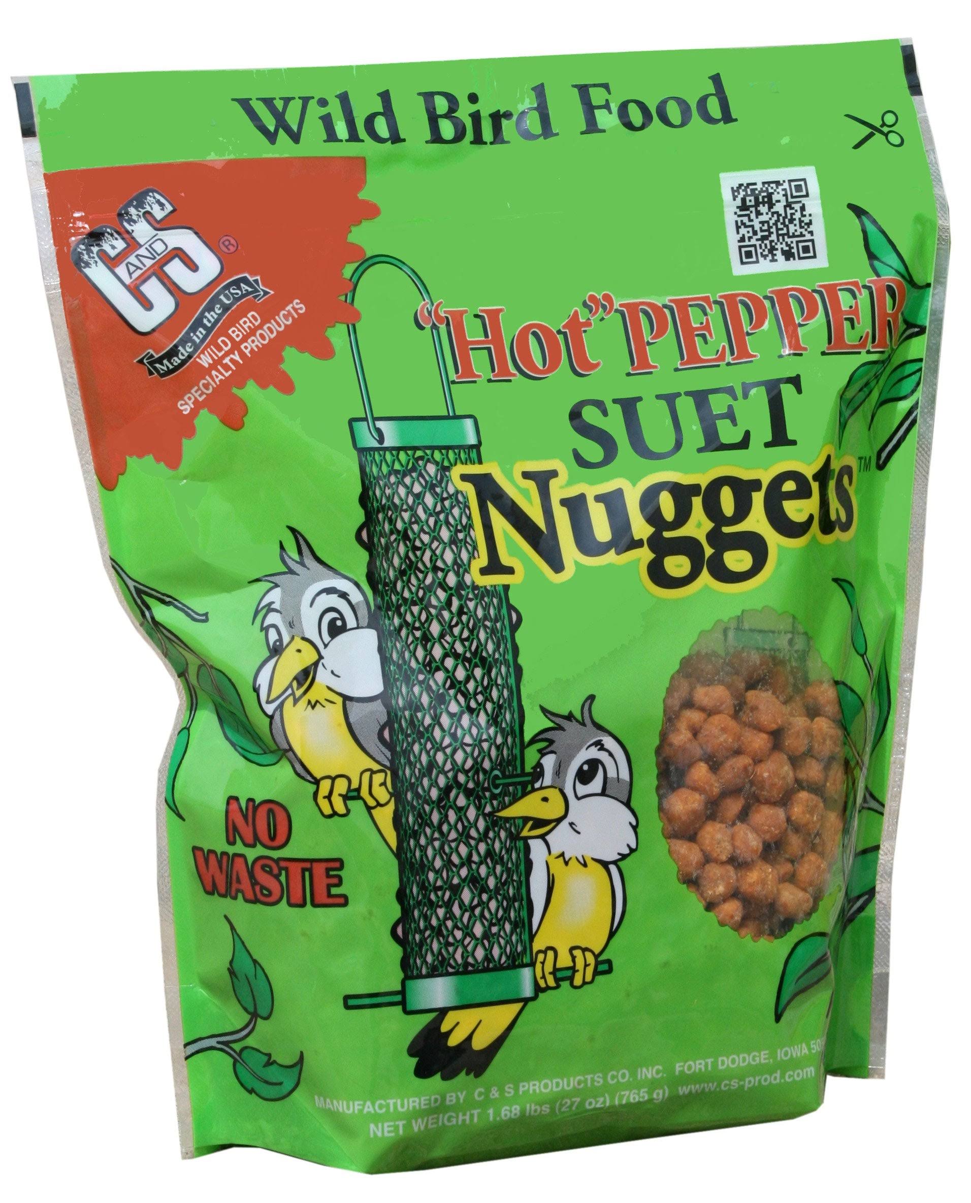 C &S Products Suet Nuggets Bird Food - Hot Pepper, 27oz