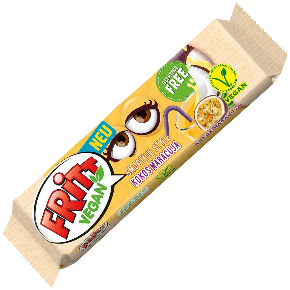 Fritt Vegan Smoothie Style Coconut & Maracuja Chewy Candy - 4er/56 G