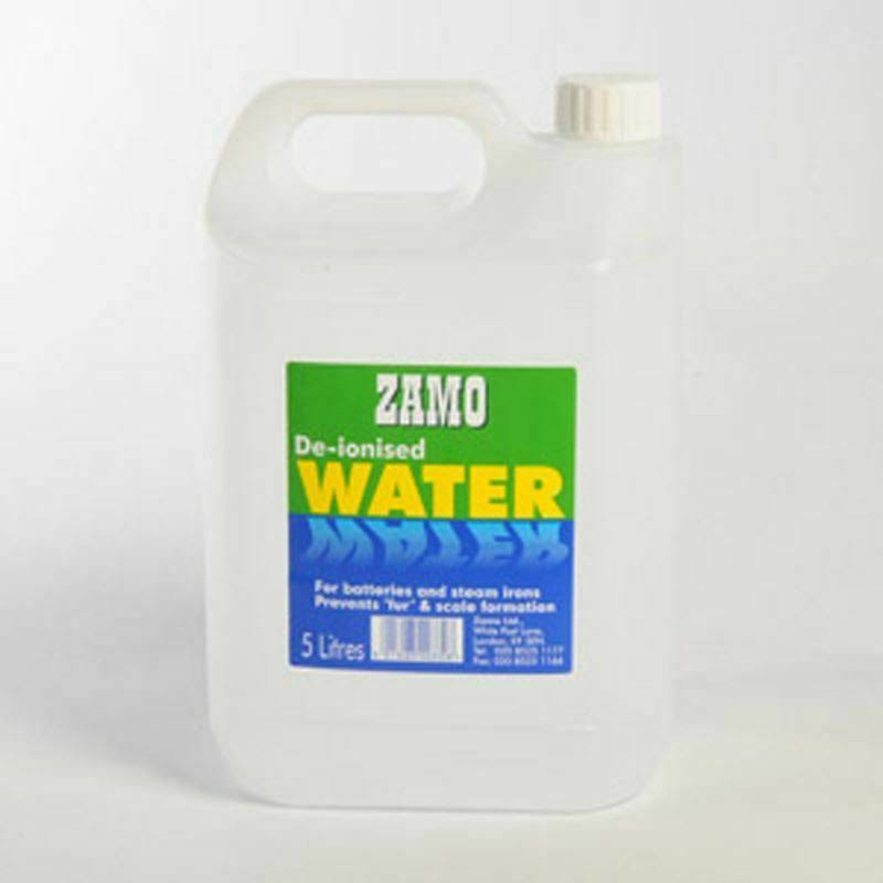Zamo 5 Litre De-Ionized Water Ideal for Car Battery Steam Irons Maintenance
