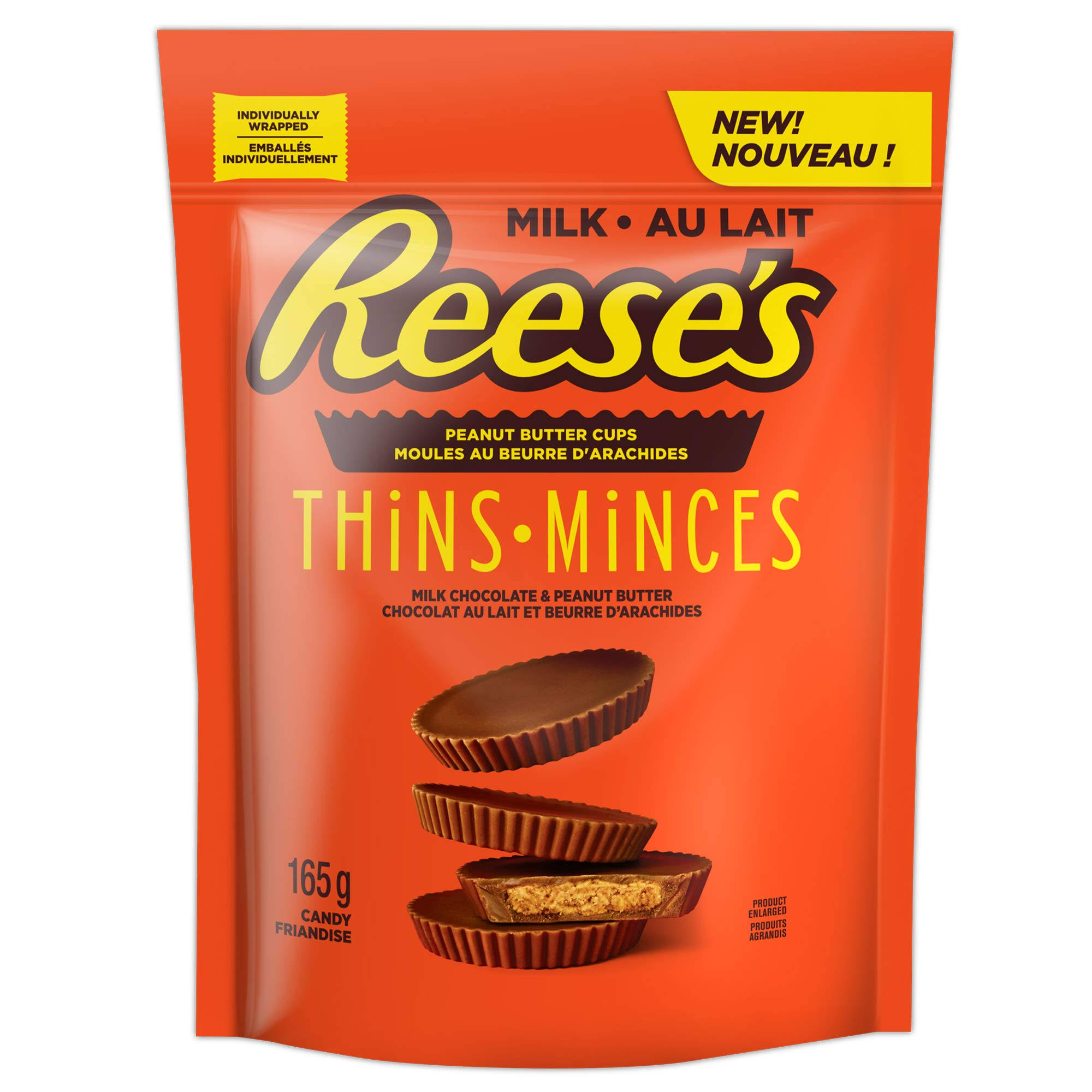 Reese's Thins Milk Chocolate Peanut Butter Cups - 165 g