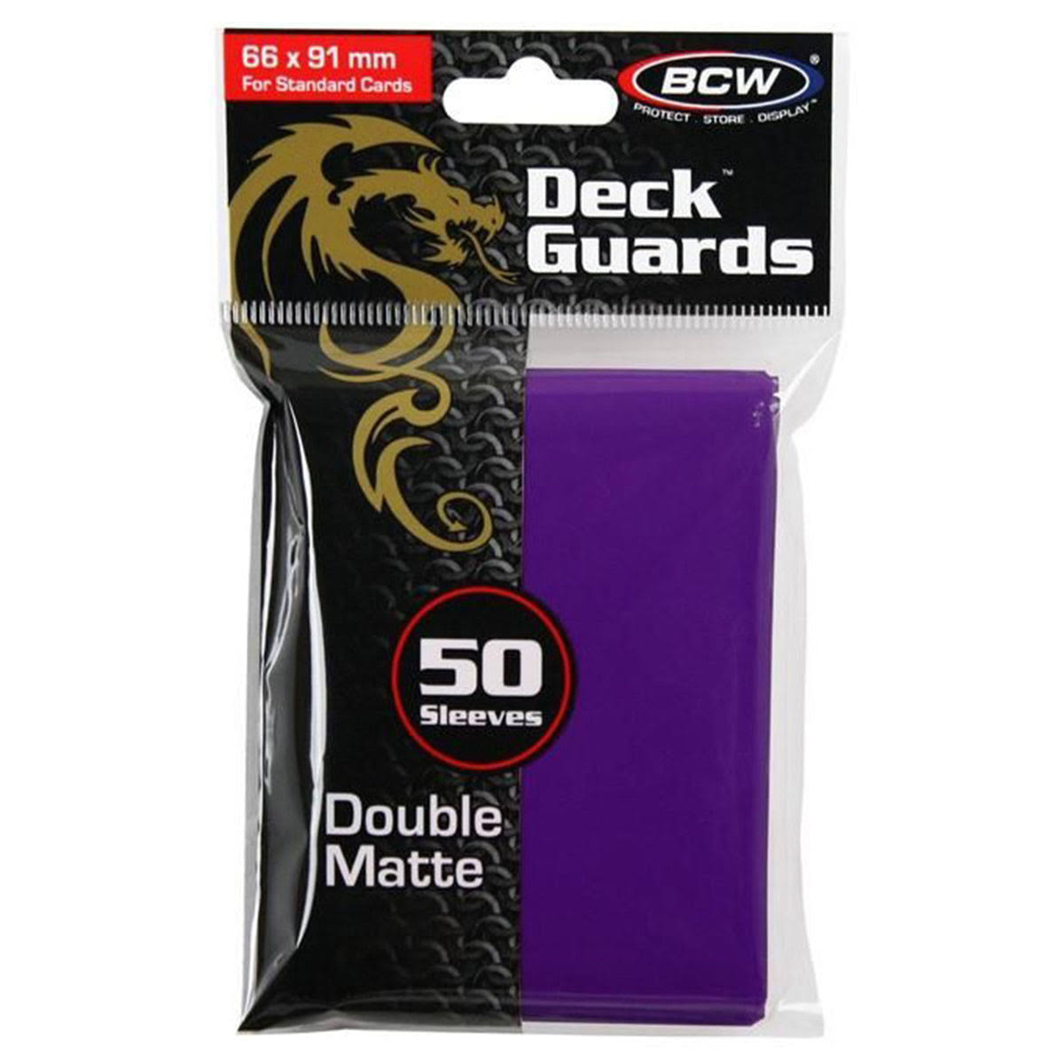 BCW Double Matte Sleeves - Purple, x50