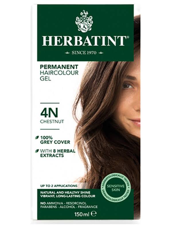 Herbatint Permanent Herbal Hair Colour 150ml, 4N Chestnut