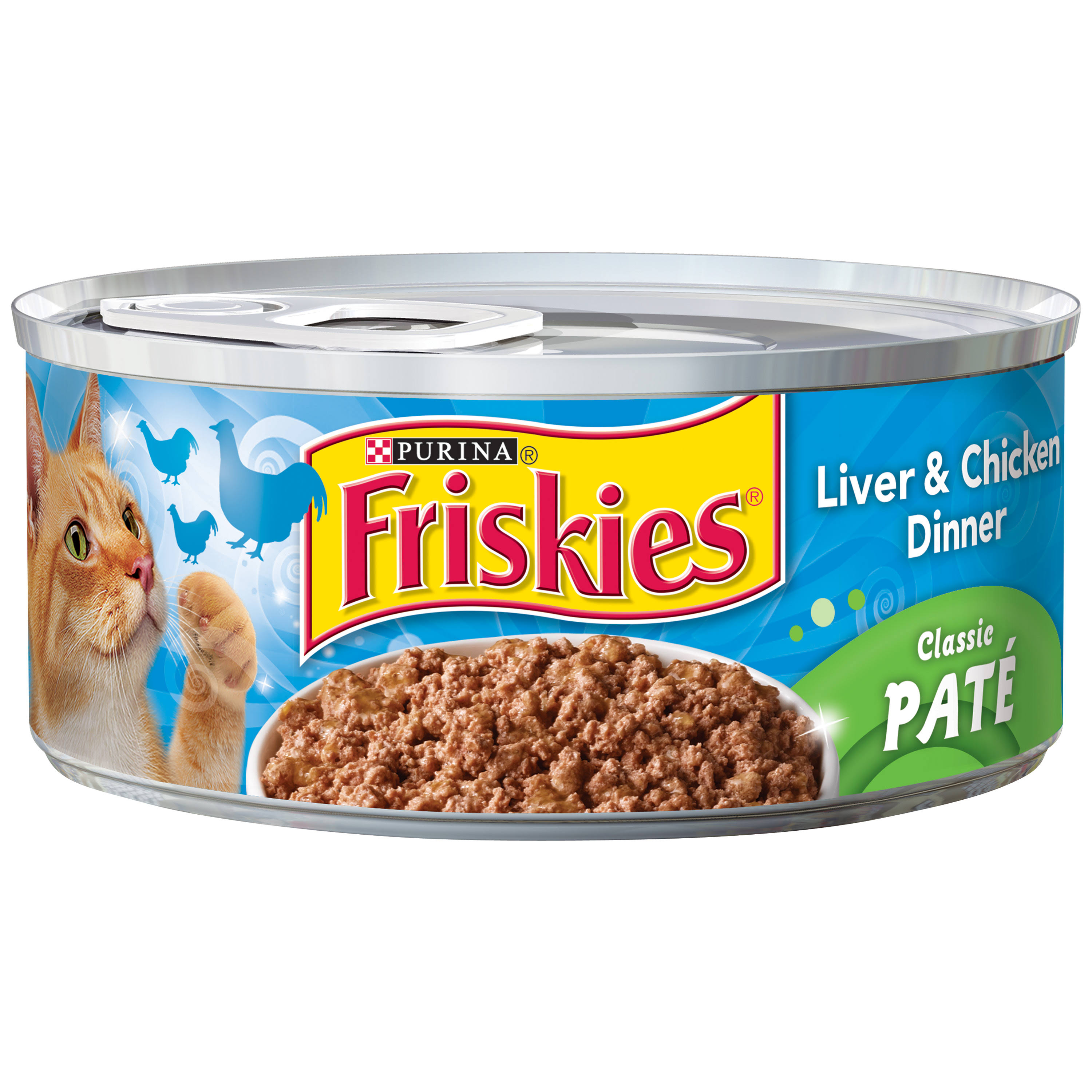Purina Friskies Paté Cat Food - Liver & Chicken Dinner, 5.5 oz