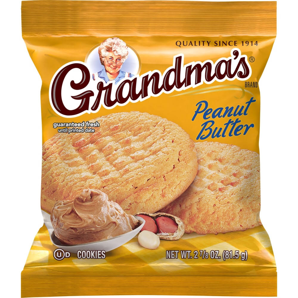Grandmas Cookies, Peanut Butter - 2.875 oz