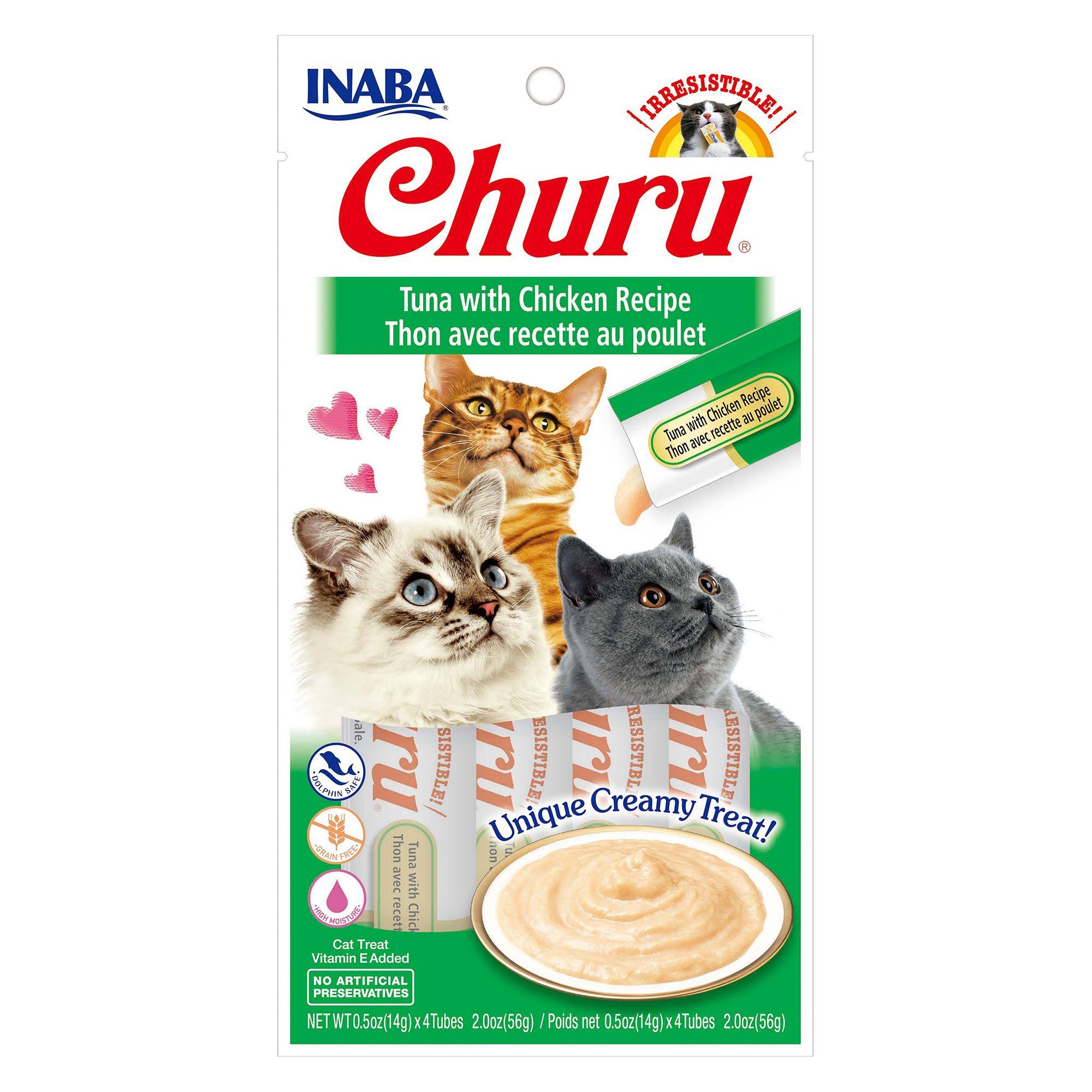 Inaba Churu Tuna With Chicken Recipe 4 Tubes Cat