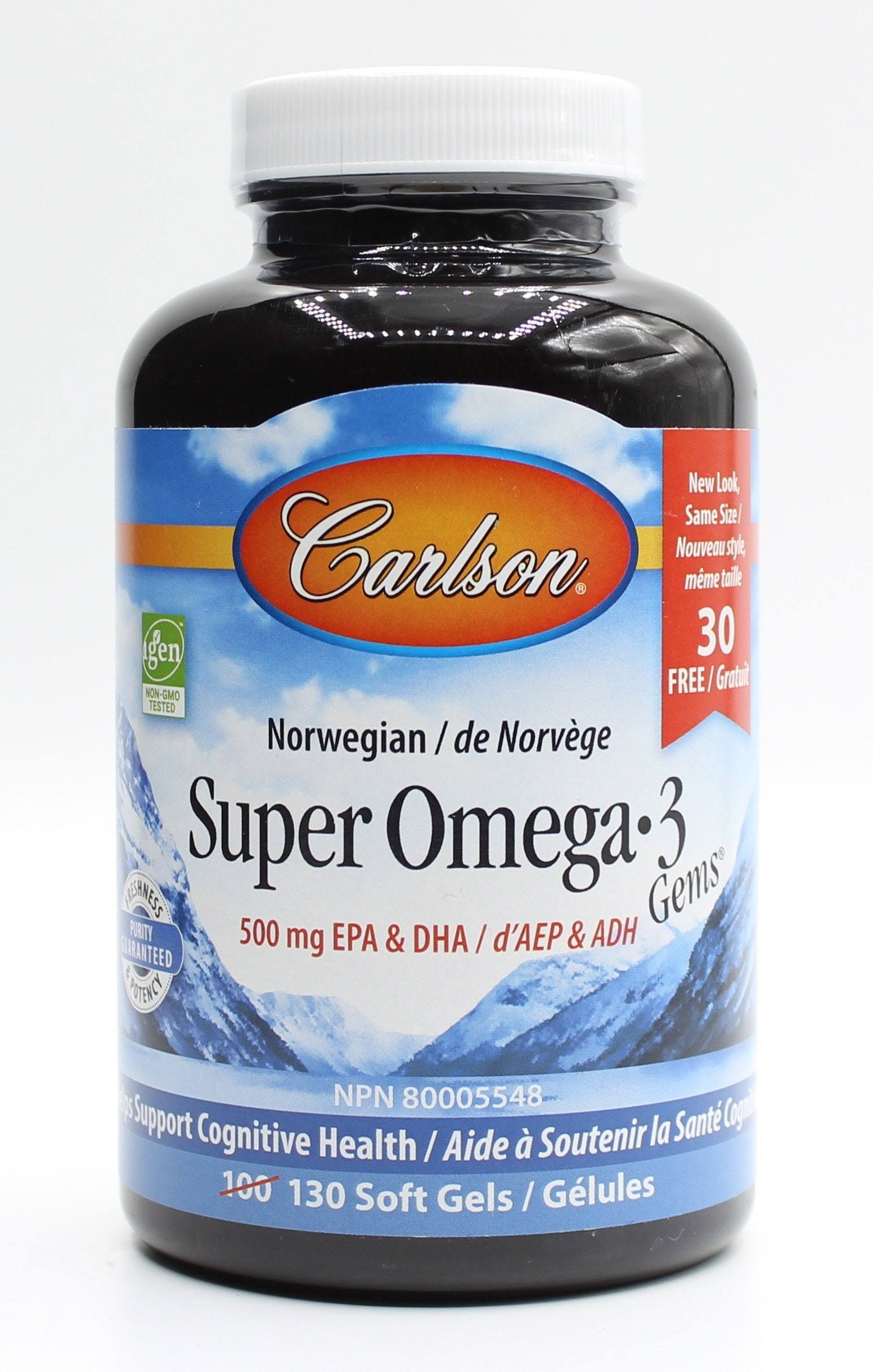 Carlson Super Omega-3 Gems - 100 Softgels