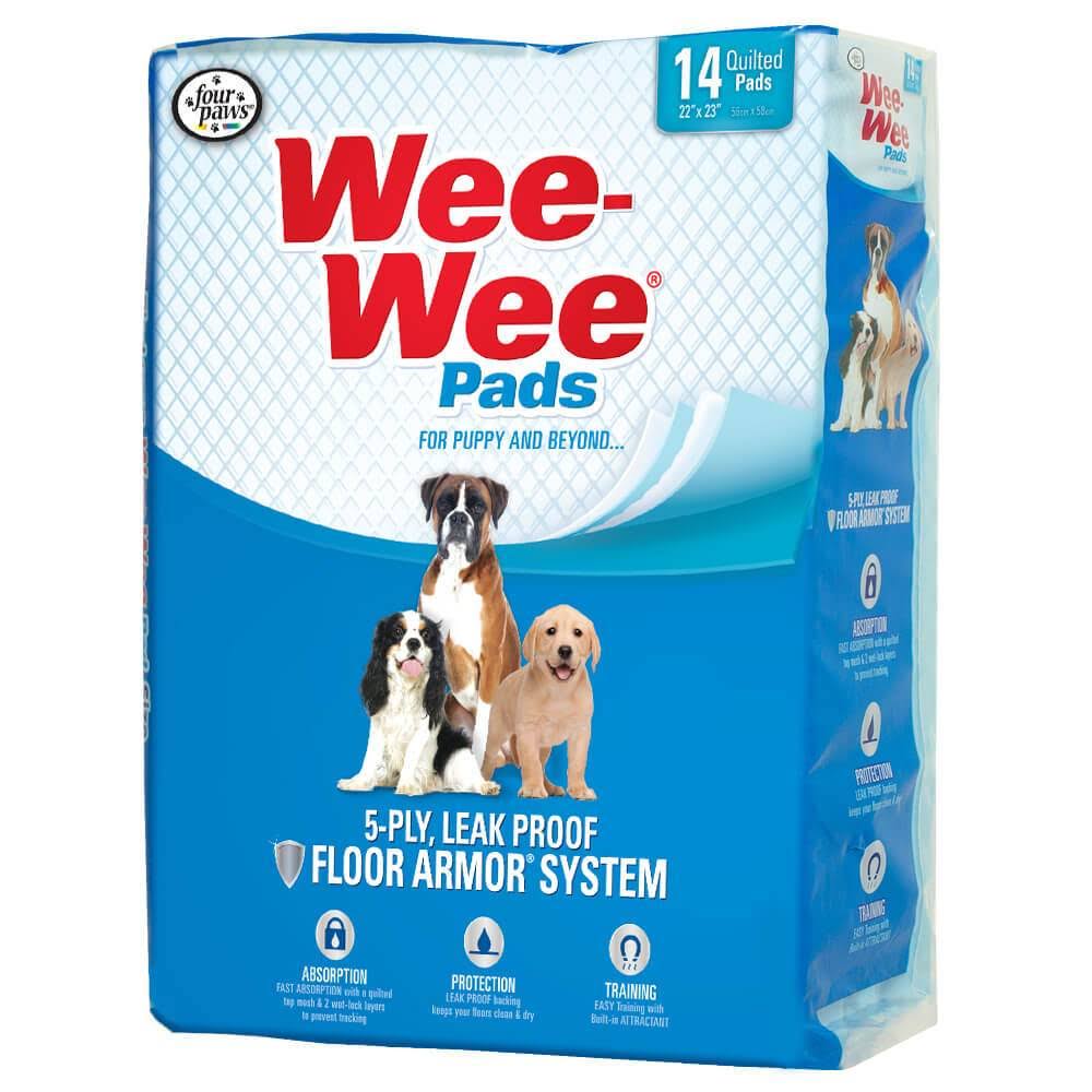 Four Paws Wee Wee Puppy Pads - 14 Pack