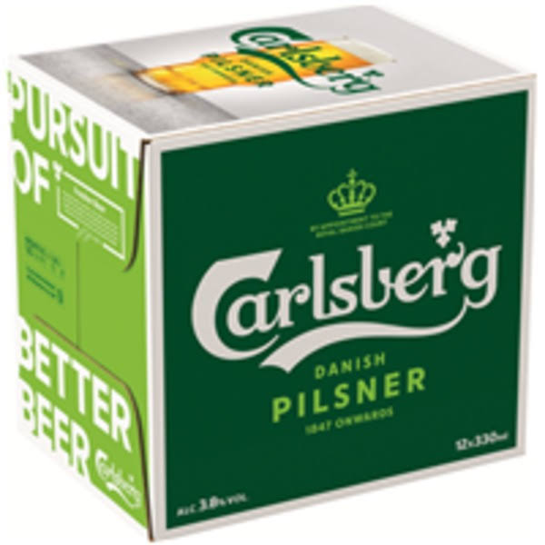 Carlsberg Pilsner - 12 pack, 11.2 fl oz bottles