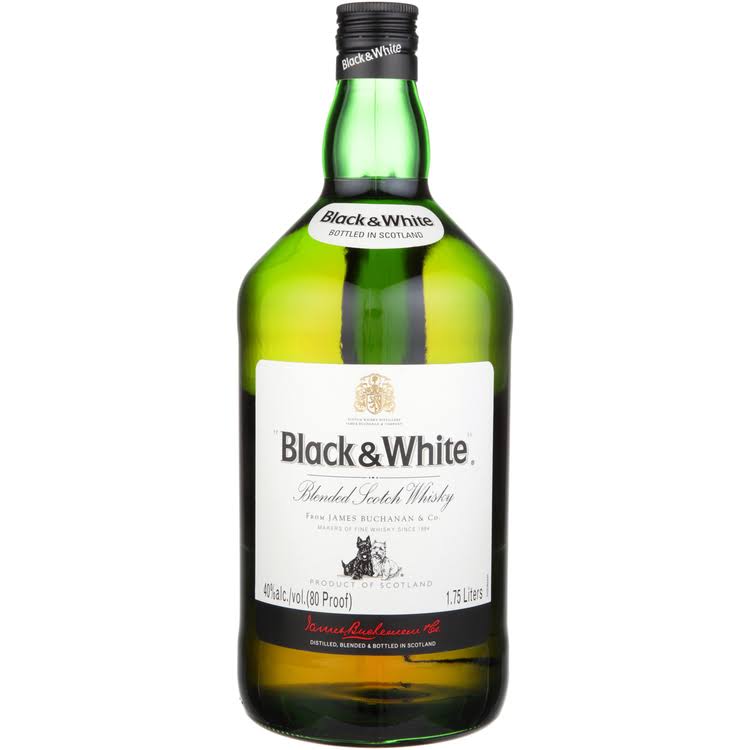 Black & White Scotch Whiskey - 1.75L