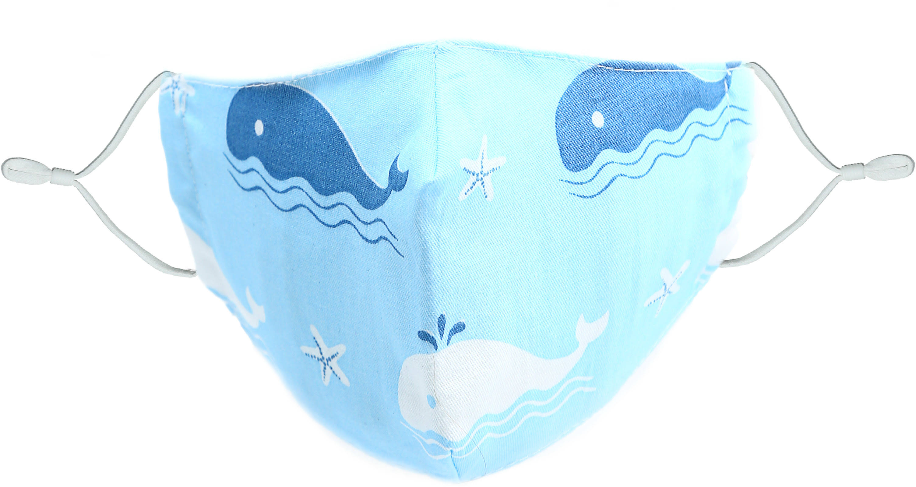 Pavilion Whales | Kid's Reusable Fabric Mask & PM 2.5 Filter Set