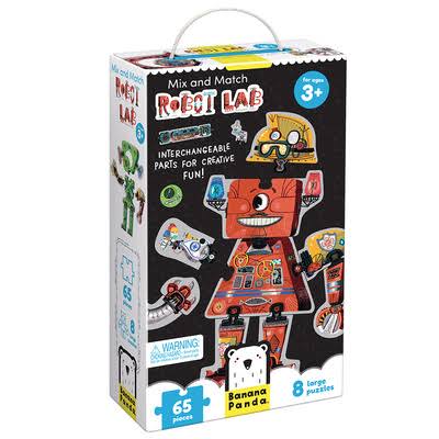 Robot Lab Mix and Match Puzzle