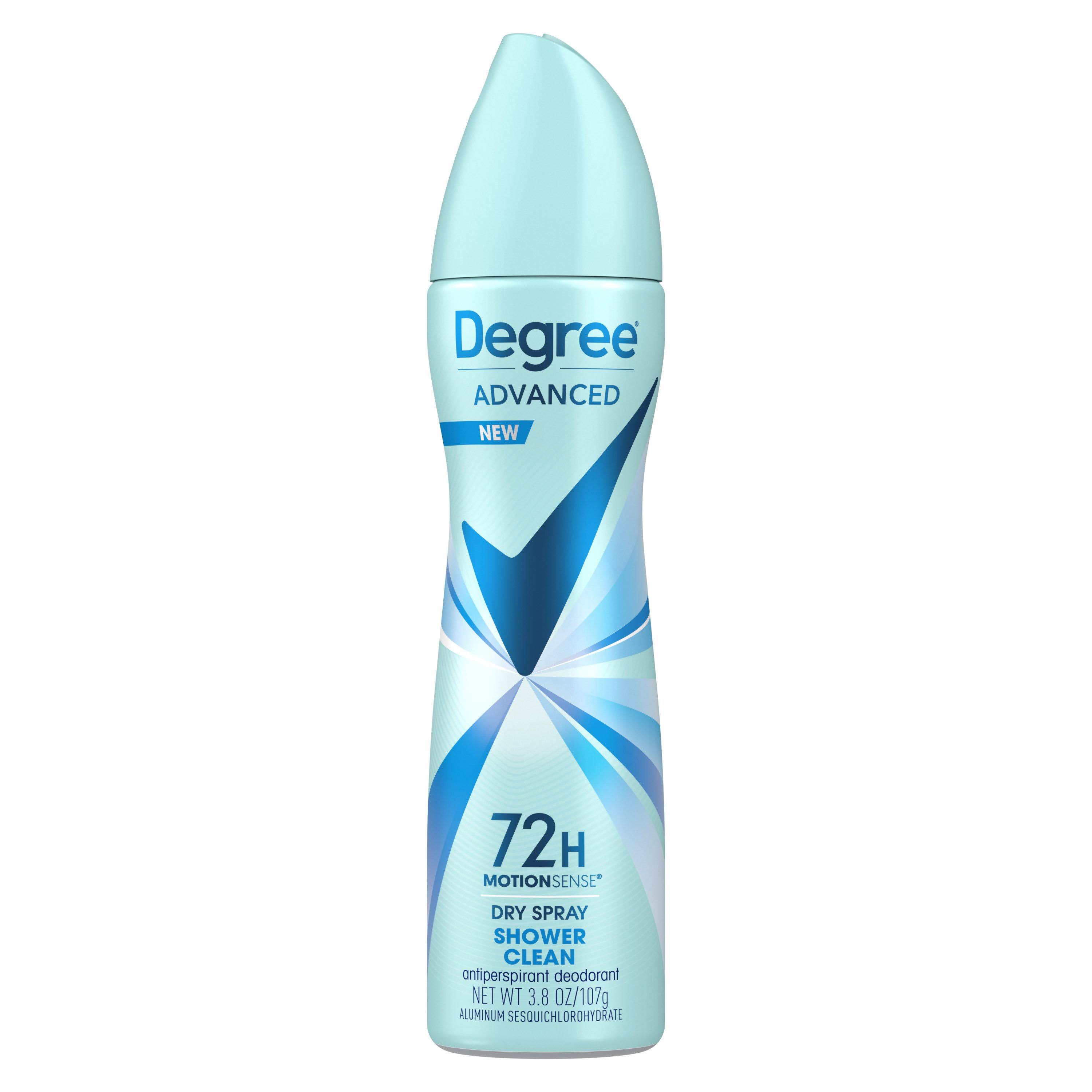 Degree MotionSense Dry Spray Antiperspirant - Shower Clean, 3.8oz