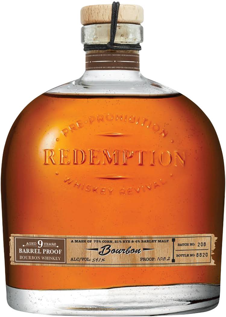 Redemption Barrel Proof Straight Bourbon